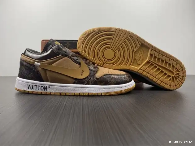 Rep LOW Air 1 Off-Louis Jordan x AJ1 OW 0523